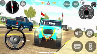 Dollar Song Modified 😈 Mahindra yellow Thar  Indian Car Simulator 3D  Car Game 3D [upl. by Belac887]