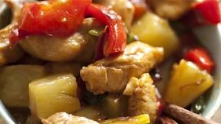 FAST AND EASY PINEAPPLE CHICKEN  Recipe [upl. by Almallah]