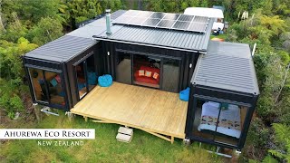 Ahurewa Eco Resort Container Home in Coromandel New Zealand [upl. by Mich]