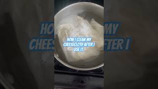 How to clean cheesecloth after you use it howto cleaning natural shorts [upl. by Eilime]