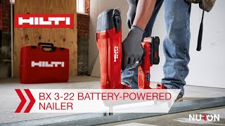 Hilti Nuron BX 322 BatteryPowered Nailer  Features and Benefits [upl. by Glasgo]