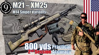 M21 M14 Sniper Variant to 800yds Practical Accuracy XM21  M14 SSR  XM25  M25 SWS [upl. by Garth206]