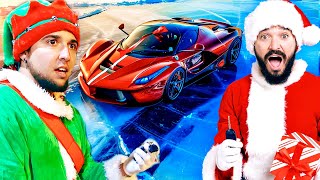 SURPRISING BEST FRIEND WITH DREAM CAR I Became Santa for 72 Hours [upl. by Namielus]