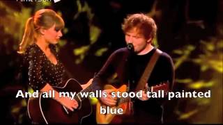 Taylor Swift amp Ed Sheeran  Everything Has Changed Live  Lyrics [upl. by Otirecul935]