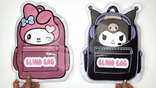 KUROMI and MELODY Blind Bags  ASMR  Sanrio blind bag paper 🎀 Paper sanrio [upl. by Decker309]