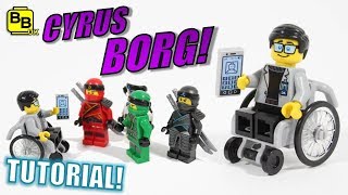 HOW TO BUILD CYRUS BORG LEGO NINJAGO MINIFIGURE CREATION [upl. by Kalin]