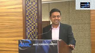 Flashback Amic Forging Limited  Investor Meet Kolkata 24th November 2023 [upl. by Ominoreg]