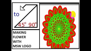 MSW logo tutorialMSW LOGO Flower commandsRepeat commandLogo commands for class 3 amp 4 [upl. by Elman891]