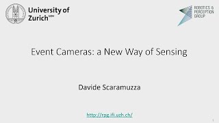 Davide Scaramuzza quotEvent Cameras a New Way of Sensingquot  ICCP2024 Opening ICCP2024 Monday morning [upl. by Iverson]