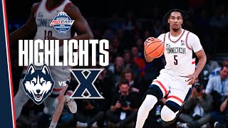 HIGHLIGHTS 2 UConn Mens Basketball vs Xavier  BIG EAST Tournament [upl. by Patti196]