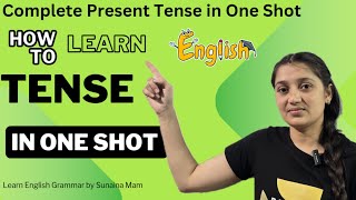 Complete Present Tense in One Shot  Learn Tense Topic by Sunaina Mam  Hindi Translation of Sent [upl. by Hollingsworth]