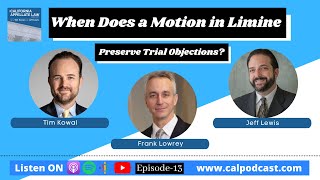 When Does a Motion in Limine Preserve Trial Objections [upl. by Strohl225]