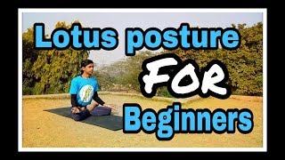 How to do lotus pose for beginners [upl. by Leval703]