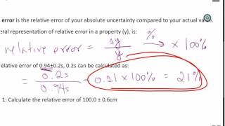 Absolute and Relative error [upl. by Staal671]