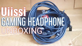 H12 Uiissi Headphone Unboxing  Gaming Head phone  3 minutes unboxing [upl. by Fabian]