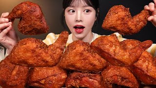 SUB겉바속촉 후라이드 통다리 치킨 먹방🍗 옛날통닭 생맥주까지 치맥 꿀조합 리얼사운드 Fried Chicken Legs Mukbang Asmr [upl. by Lillis]