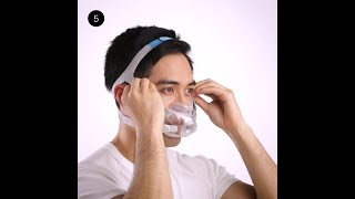 Fitting tips  Full face CPAP mask  ResMed AirFit™ F30 [upl. by Sitnalta]