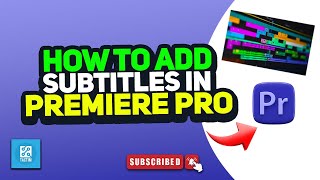 How to add subtitles in premiere pro 2024 [upl. by Auria513]