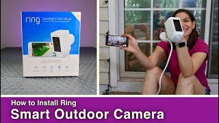 How to Install a Smart Outdoor Security Camera [upl. by Hgielak]