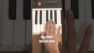 Way home  kim soo hyun easypiano easypianotutorial kimsoohyun queenoftearskdrama [upl. by Annairoc807]