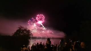 Feuerwerk Gartenbaumesse auf der Donaubühne Tulln 2023 4K [upl. by Aletse]