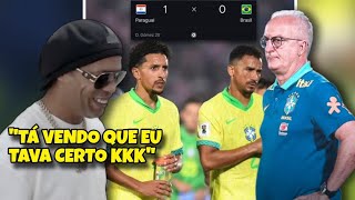 Paraguai 1 x 0 Brasil  ESSA SELEÇÃO BRASILEIRA DO DORIVAL É MUITO RUIM [upl. by Eidaj705]