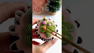 Christmas tree cupcakes🎄💖 christmastree cupcakeideas holidaybaking christmas [upl. by Yht]