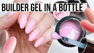 Builder Gel For Beginners  How To Use A Builder In A Bottle 💗 [upl. by Furlong]