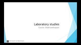 Laboratory Studies Introduction [upl. by Gnous]