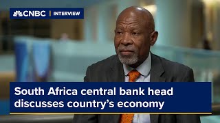 Structural changes are needed to get the economy growing again says South Africa central bank head [upl. by Annwahsal642]