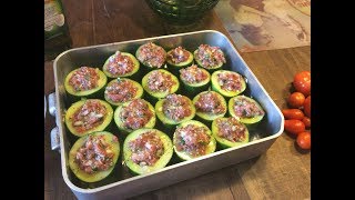 Recette de mes CONCOMBRES FARCIS  En direct du potager [upl. by Ieluuk636]