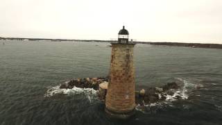 Whaleback Light Kittery Maine 4K [upl. by Enyala]