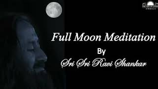 FULL MOON MEDITATION HINDI BY GURUDEV SRI SRI RAVI SHANKAR [upl. by Jervis]