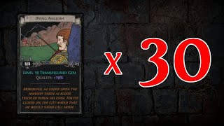 Opening 30 Sets of the NEW Dying Anguish  Path of Exile 324 Necropolis [upl. by Mikeb809]