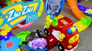 Smart Wheels City Zhu Zhu Pets 2017 Vtech Go Go Smart Wheel Playsets amp Zhu Zhu Hamsters [upl. by Adirf389]