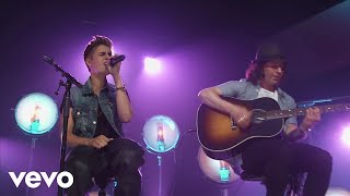 Justin Bieber  All Around The World Acoustic Live [upl. by Einehpets338]