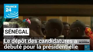 Sénégal  le dépôt des dossiers de candidature à la présidentielle a débuté • FRANCE 24 [upl. by Pietje]