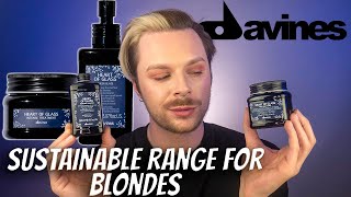 HEART OF GLASS DAVINES REVIEW  Natural Hair Products For Blondes  Blue Shampoo For Orange Hair [upl. by Key601]