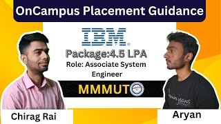 Interview Experience and Process of IBM  ft Aryan  MMMUT  Chirag Rai [upl. by Elita]