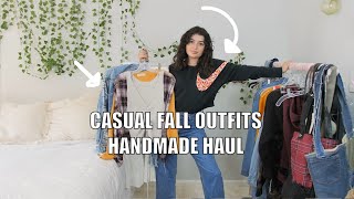 Casual Fall Outfits  Upcycled Clothing [upl. by Wolfy]