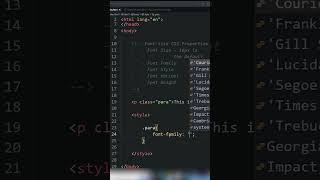 CSS font family Property  Font Family property in CSS [upl. by Norok117]