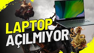 Laptop açılıyor ama ekran gelmiyor siyah ekran sorunu Notebook siyah ekran Laptop şoklama [upl. by Enicar711]