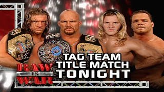 Stone Cold amp HHH Vs Chris Jericho amp Chris Benoit WWF Tag Team Championship Part 1 [upl. by Alanna605]