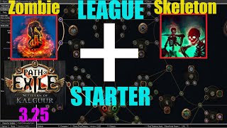 【Path of Exile 325】Skeleton  Zombie League Starter Necromancer 4 Settlers League  1241 [upl. by Gemma]