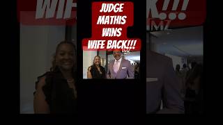 Judge Greg Mathis Wins Back His Wife shorts [upl. by Karab399]