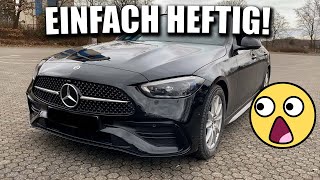 2022 MercedesBenz W206  So heftig ist die NEUE CKlasse  C220d AMGLine  TopCarsGermany [upl. by Leahkim]