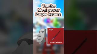 Combo moai power  Purple katana  Meme sea roblox robloxthai เกม memesea shorts [upl. by Lemraj]