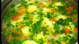 Галушки рецепт Суп с галушками Куриный суп с клецками [upl. by Alfred]