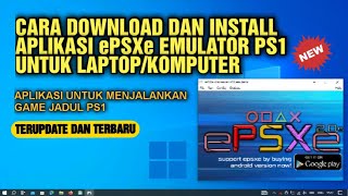 Cara download dan install emulator ps1 ePSXe terbaru di laptoppc  emulator ps1 untuk laptoppc [upl. by Keyes565]