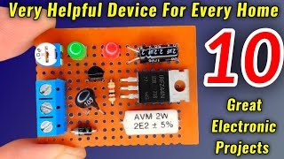 10 helpful Electronic Projects for Beginners [upl. by Ahsikyw]